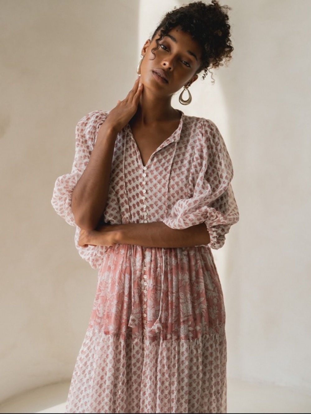 Daughters of India Nora Maxi Dress ~ Primrose - Picture 2 of 3